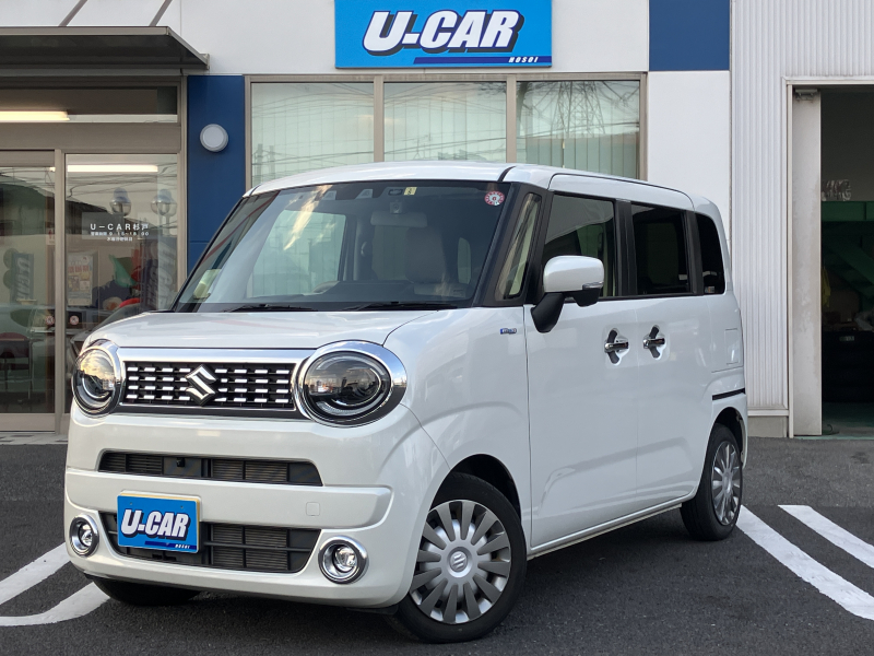 スズキ ワゴンRスマイル ハイブリッドX セーフティプラスパッケージ　全方位モニター付メモリーナビ装着車　前後ドラレコ・ETC・両側パワスラ・クルコン・シートヒーター・HUD・禁煙車