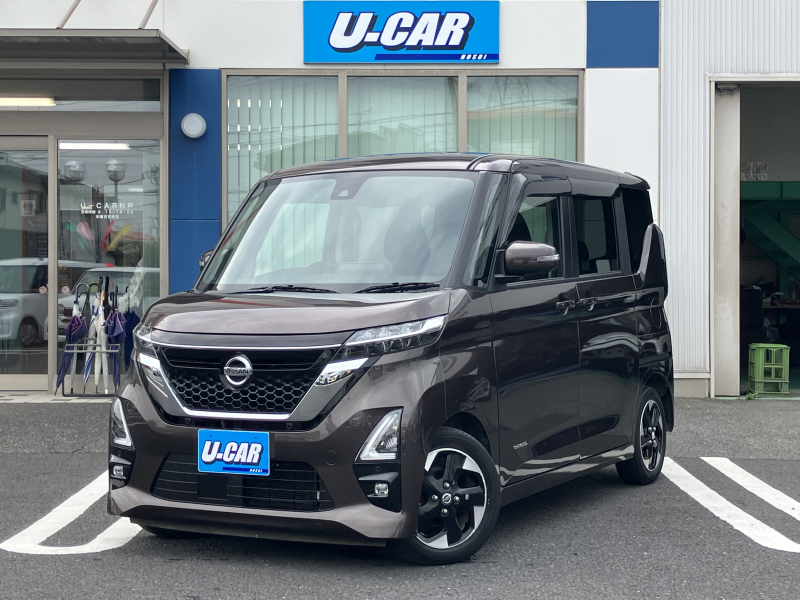 日産 ルークス ハイウェイスターX　ワンオーナー　純正でかナビ　アラウンドビューモニター