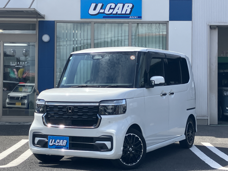 ホンダ N-BOX カスタム　ターボ　コーディネートスタイル　モノトーン　ナビTV　Bカメラ　前後ドラレコ　ETC
