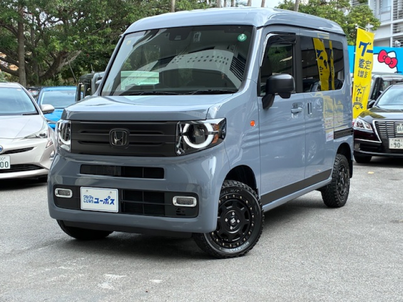 ホンダ N-VAN +スタイルファンターボ　純正9インチナビ　ETC　ｽﾃｱｽｲｯﾁ　クルーズコントロール