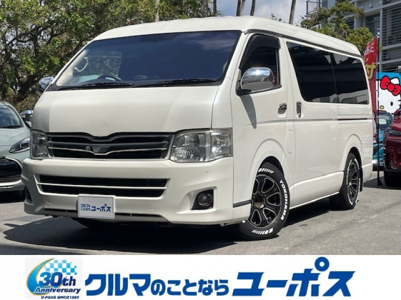 トヨタ ハイエースバン スーパーGL　ストラーダ9インチナビ　カロッツェリアフリップダウンモニター　バックモニター　コーナーセンサー　ETC