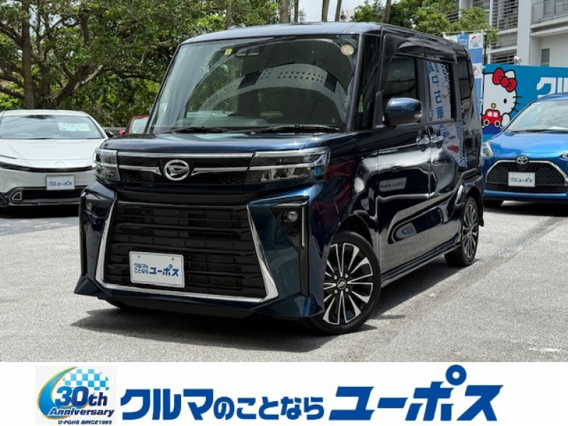 ダイハツ タント カスタムRS　OP10年保証対象車　両側パワースライドドア　前後コーナーセンサー　純正ディスプレイオーディオ