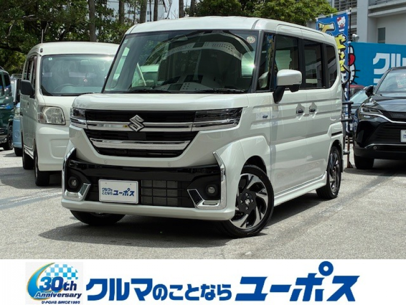 スズキ スペーシア カスタムXS　OP10年保証対象車　全方位モニター　純正9インチナビ　両側パワースライドドア　リアサーキュレーター
