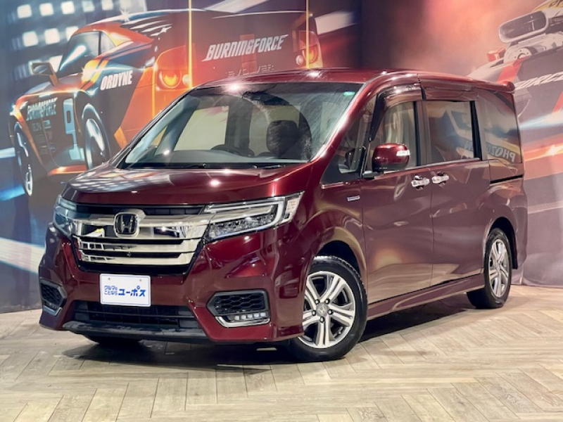 ホンダ ステップワゴン スパーダハイブリッドG　EXホンダセンシング　OP5年保証対象　純正ナビ（フルセグ／Bluetooth／USB／DVD／CD）　全方位モニター　両側パワースライドドア　前席シートヒーター　ETC　ブレーキホールド　LEDヘッドライト