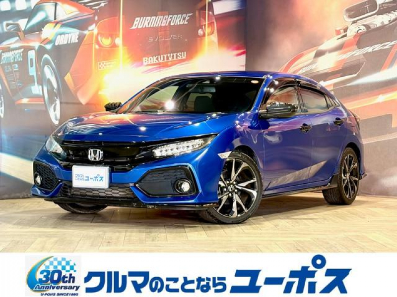 ホンダ シビック ハッチバック　ホンダセンシング　OP10年保証対象車　純正ナビ（CD／DVD／BT／USB／AUX／フルセグTV）バックカメラ　ホンダセンシング　純正前後ドライブレコーダー　純正18インチアルミホイール　ETC　前席シートヒーター