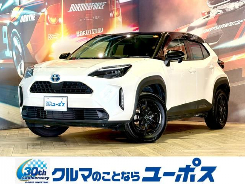 トヨタ ヤリスクロス ハイブリッドG　OP10年保証対象車　前後ドライブレコーダー　バックカメラ　純正ナビ（Bluetooth／USB）　レーダークルーズコントロール　パワーバックドア　オートハイビーム　社外16インチアルミ　ETC