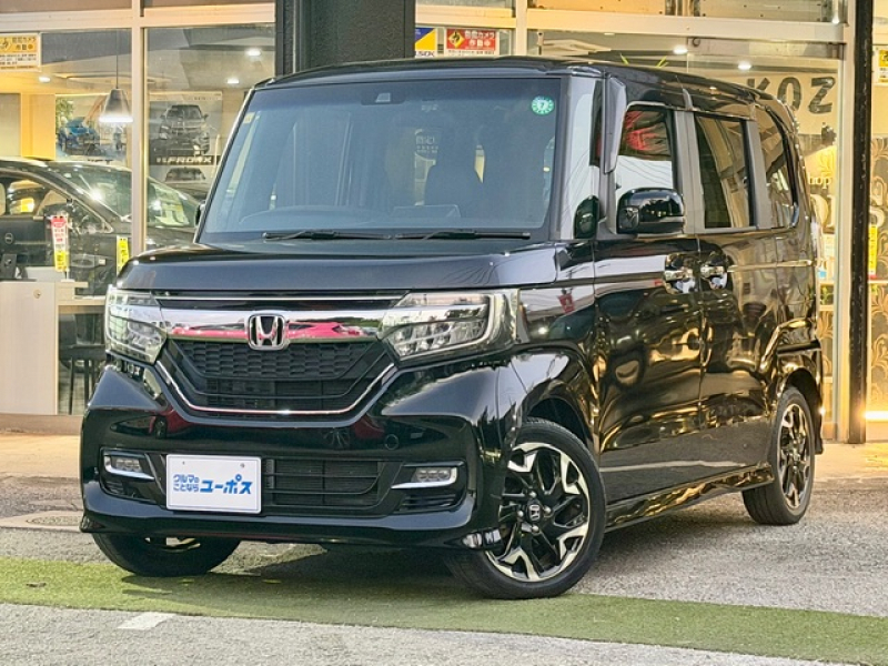 ホンダ N-BOX カスタム　G・Lターボ　ホンダセンシング　OP5年保証対象車両　純正ナビ　純正ホイール　ETC　ドラレコ　ハーフレザーシート　バックモニター