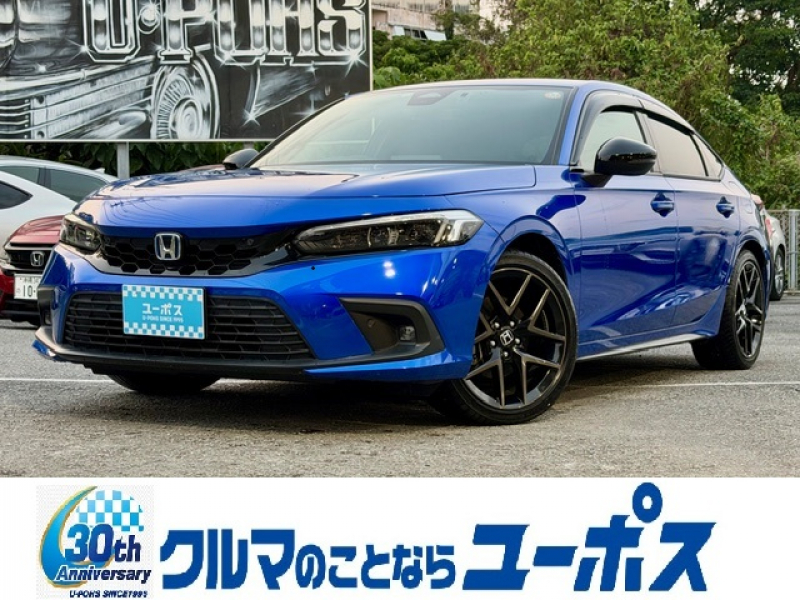 ホンダ シビック ハッチバック　eHEV　OP10年保証対象車　BOSEサウンド　純正ナビ　純正18インチアルミ　ドラレコ　レーダークルコン