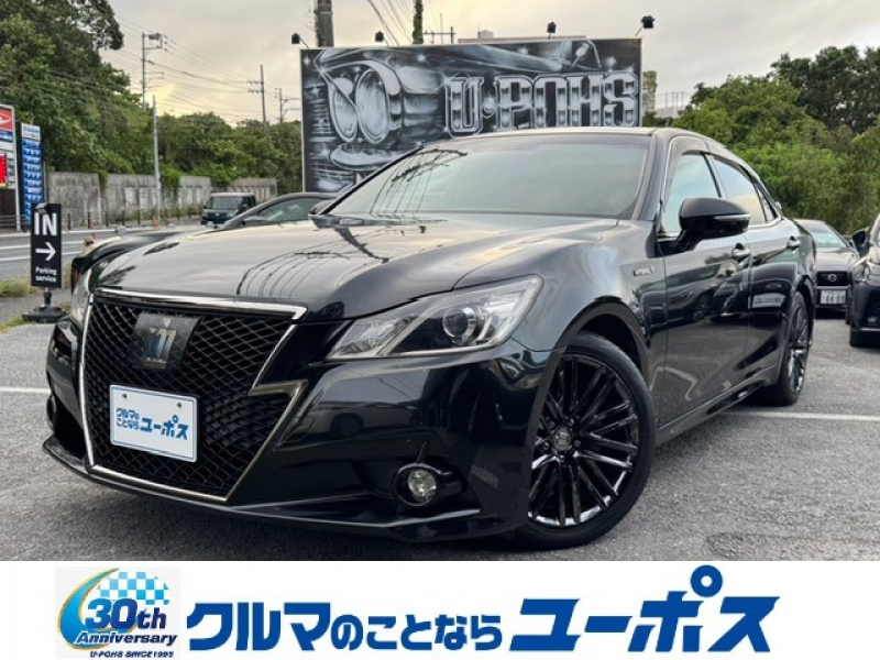 トヨタ クラウンハイブリッド アスリートS　ブラックスタイル　OP1年保証対象　クルコン　シートクーラー　シートヒーター　革巻きステア　パワーシート　電動チルト　