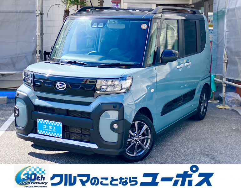 ダイハツ タント ファンクロス　OP10年保証対象車　スマートアシスト　両側パワースライドドア　社外ナビ　バックカメラ　ビルトインETC　LEDヘッドライト　ルーフレール　コーナーセンサー　シートヒーター　電子パーキング　電格ミラー