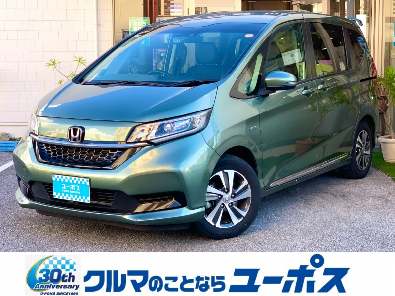 ホンダ フリード ハイブリッド・Gホンダセンシング　ワンオーナー　OP10年保証対象車　前後ドライブレコーダー　両側パワースライドドア　ETC車載器　ハーフレザーシート　純正ナビ　LEDヘッドライト　オートライト　シートヒーター　バックカメラ