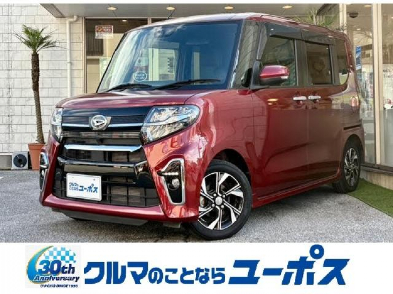 ダイハツ タントカスタム カスタムXセレクション　OP5年保証対象車　両側パワースライドドア　スマートアシスト　コーナーセンサー　バックモニター　ETC車載器　フォグランプ