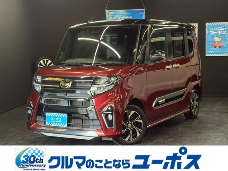 ダイハツ タント カスタムX　OP5年保証対象車　バックカメラ　両側パワースライドドア　純正ナビ（BT・TV対応ナビ）フルセグTV　スマートアシスト　ハーフレザーシート　ETC