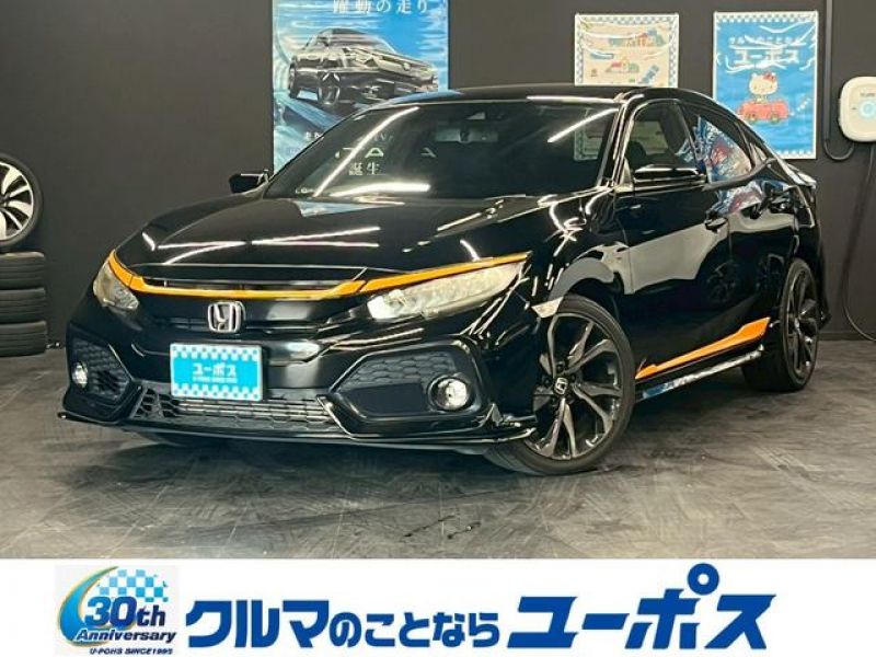 ホンダ シビック ハッチバック　OP5年保証対象車両　純正SDナビ（CD／DVD／Bluetooth／フルセグ）　バックモニター　ETC　クルーズコントロール　パドルシフト　シートヒーター　ブレーキホールド