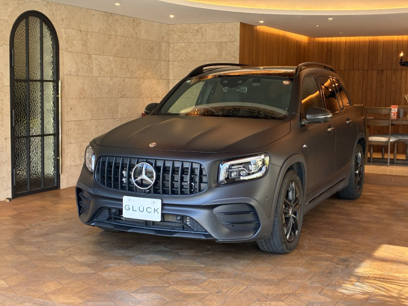 AMG GLB GLB35 4マチック 4WD　ラッピング　マットブラック　純正ナビ　全周囲カメラ　フルセグ　　　シートヒーター　パワーシート　パワートランク　マルチビームLED　ACC　BSM　ドライブモード　ETC　ドラレコ　純正19インチAW