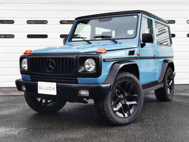 メルセデスベンツ Gクラス G320ショート チャイナブルー ワイドフェンダー 20インチAW(マットブラック塗装) パナメリカーナグリル デジタルインナーミラー