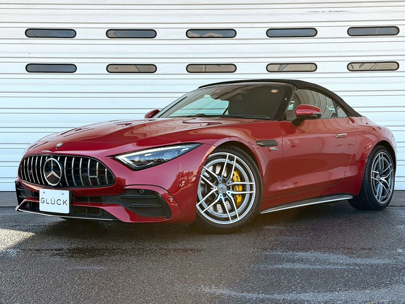AMG SLクラス SL43(BSG搭載モデル) MP202401　AMGスピードシフトMCT9速AT　21インチAMGAW  LEDヘッドライト　本革シート　TVフルセグ　全方位カメラ　ETC2.0 　スマートキー　パタゴニアレッド