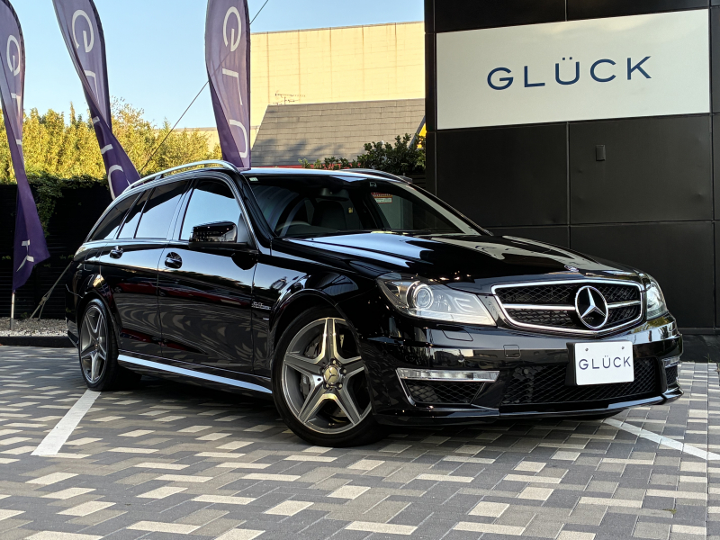 AMG Cクラス C63ステーションワゴン ディーラー整備 記録簿/保証書 V8エンジン 6200cc サンルーフ シートヒーター 18インチアルミ Bluetooth バックカメラ ETC
