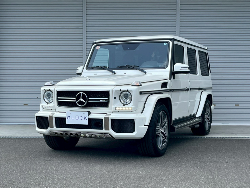 AMG Gクラス G63ロング 4WD デジーノ エクスクルーシブ インテリアパッケージ　禁煙車/デジーノミスティックホワイト/電動サンルーフ/ダイヤモンドステッチインテリア/　harman/kardonサウンド/AMG純正フロントアンダーガード