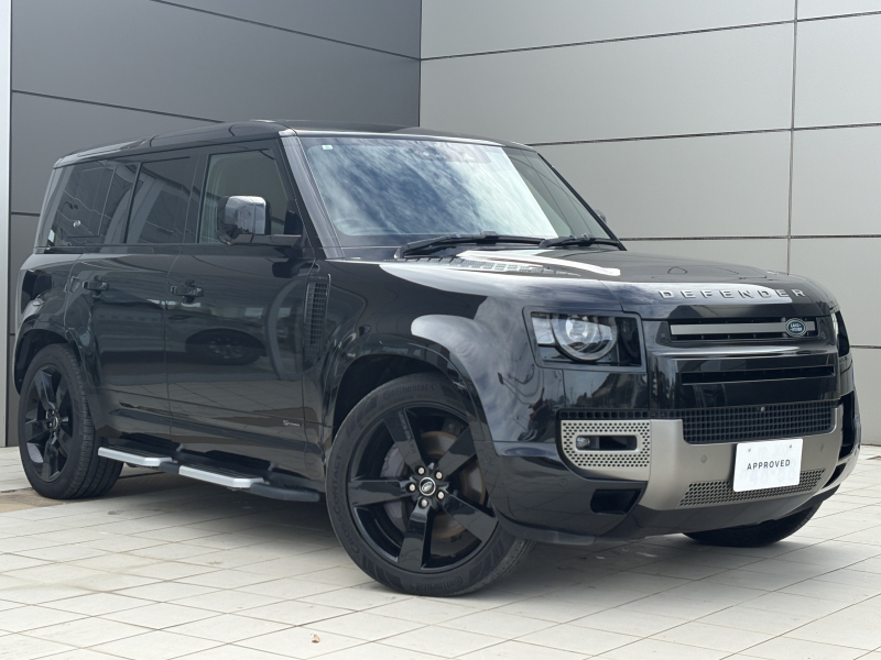 ランドローバー ディフェンダー 110X DYNAMIC SE D300 7人乗り スライディングパノラミックルーフ フィックスドサイドステップ 22インチstyle5098 ファミリーパック 3ゾーンクライメートコントロール ETC  Meridianサウンドシステム 電子制御エアサス 22インチスペアタイヤ LEDヘッドライト 前席12Way電動シート