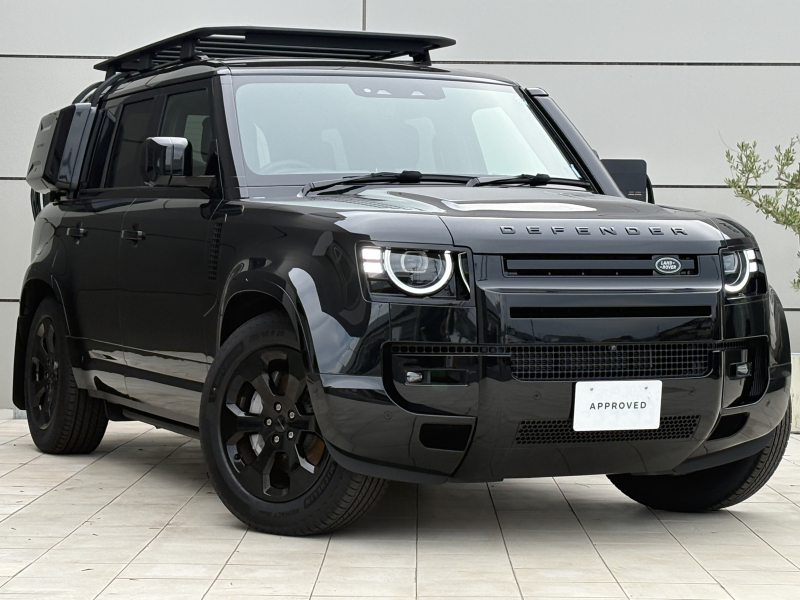 ランドローバー ディフェンダー 110 XダイナミックHSE 3.0L D350 4WD 2026年モデル 1オーナー 7人乗り エアサス サンルーフ ファミリーコンフォートPK ブラックPK コールドクライメートPK　フロントヒーター＆クーラーシート・リアヒーターシート クリアサイトインテリアビューミラー