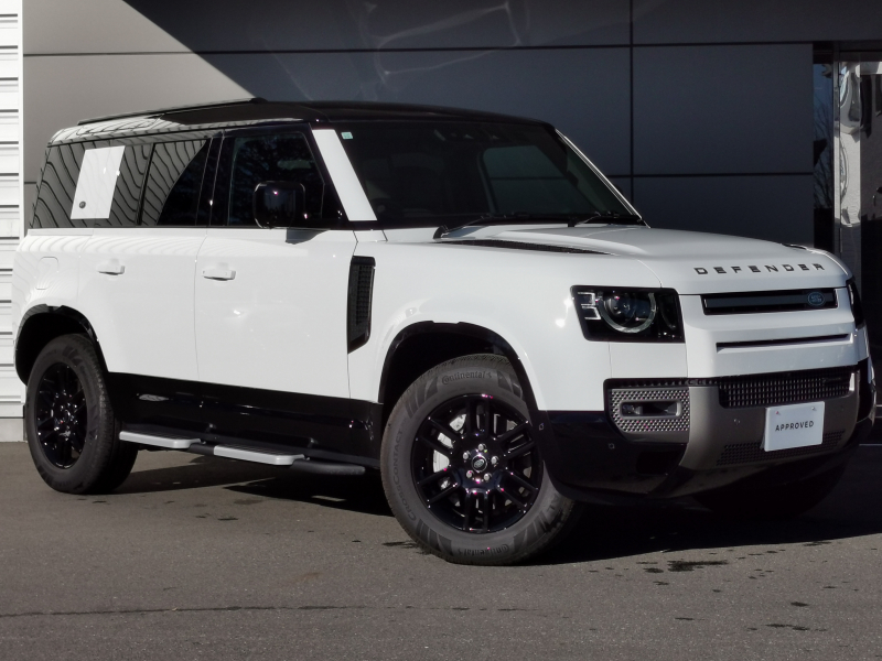 ランドローバー ディフェンダー 110X DynamicHSE D300 4WD 1オーナー 7人乗 エアサス ガラスルーフ メリディアン 禁煙車 シートヒータ-・クーラー（前席） 電動テレスコチルト 液晶メーター シートメモリ ブラックルーフ ルーフレール プライバシーガラス 3ゾーンエアコン 液晶メーター