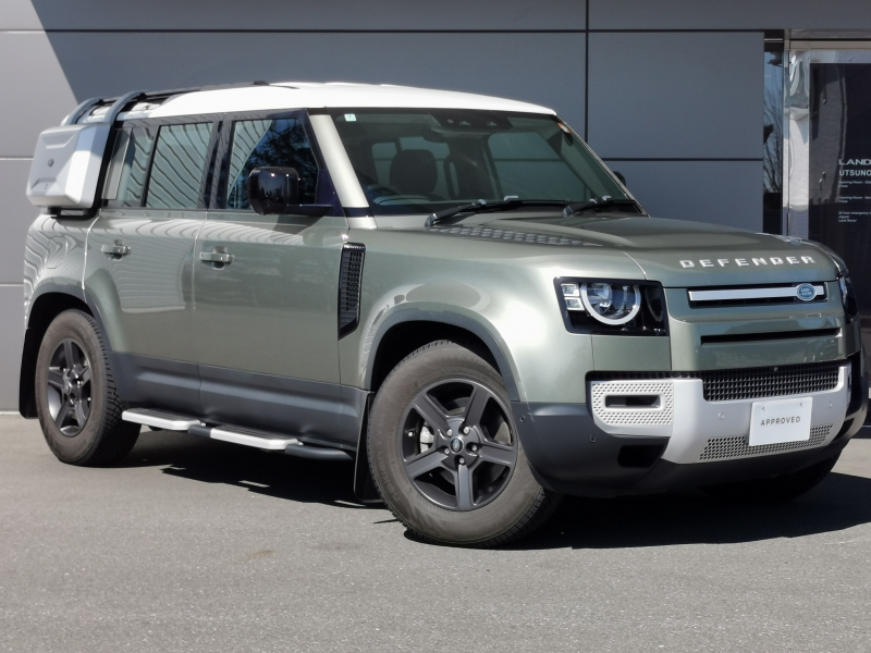 ランドローバー ディフェンダー 110 2.0L P300 4WD 禁煙車 エアサス シートヒーター コールドクライメ-トパック ハンドルヒ-タ- アダプティブクル-ズコントロ-ル PiviPro ブラインドスポットモニタ ブレーキホールド
