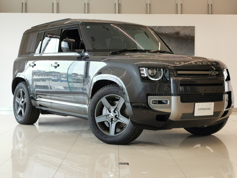 ランドローバー ディフェンダー 110 XダイナミックSE 3.0L D350 4WD　禁煙車　ワンオーナー　電子制御エアサスペンション　エアサスペンションパック　エアサスペンション　アダプティブダイナミクス　クリアサイトインテリアリアビューミラー プライバシーガラスコールドクライメートパック ハンドルヒーター