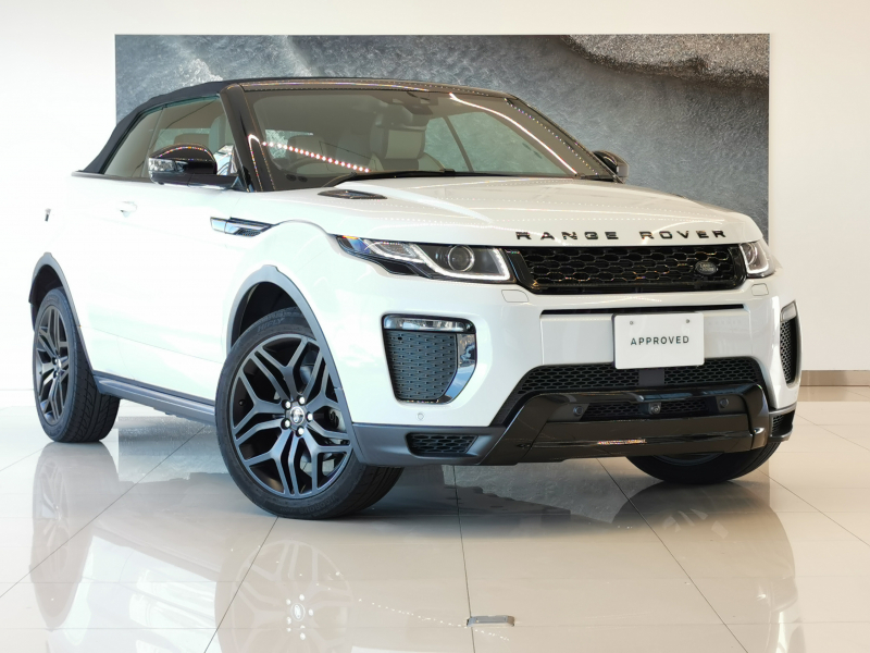 ランドローバー レンジローバー EVOQUE Conv.HSE Dynamic2.0LP240 1オーナー フロントシート(ヒーター/クーラー/マッサージ)  コールドクライメートパック ブラックパック 20インチ5008(ブラック) MERIDIAN アンビエントライト LEDヘッドライトアダプティブクルーズコントロール  禁煙車 レーンキープアシスト ブラインドスポットモニター