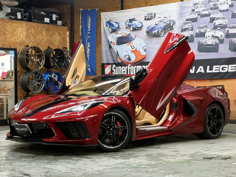 シボレー コルベット レッドフレイムシリーズ　コンバーチブル　正規D車　限定10台　ガルウィング　チタンマフラー　ボディストライプ