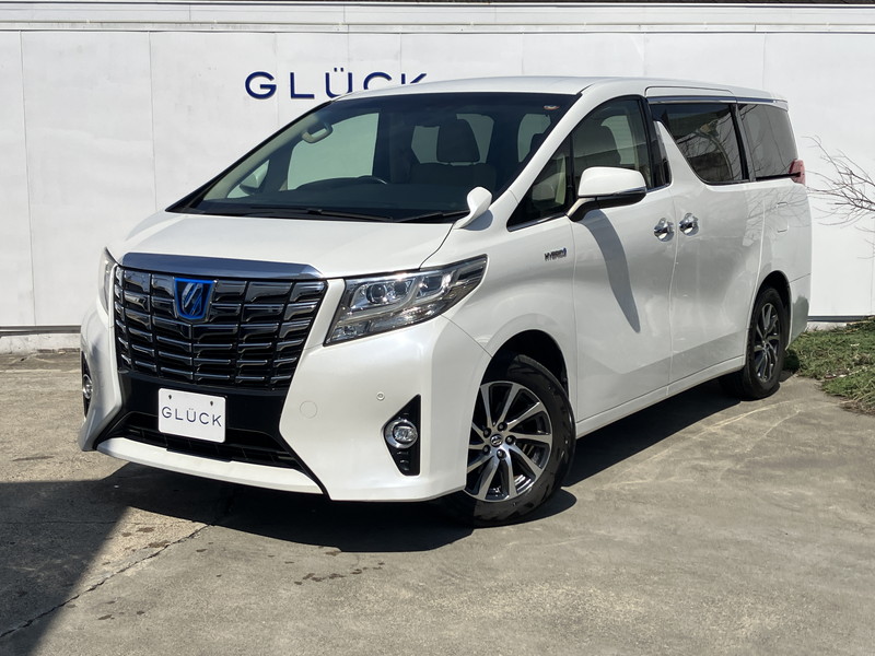 トヨタ アルファード ハイブリッド ハイブリッド2.5G 4WD/ワンオーナー/禁煙車/純正大型ナビ/バックカメラ/Bluetooth接続/パワーシート/100V電源/純正17AW/クルーズコントロール/