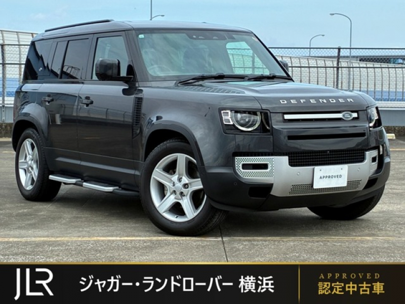 ランドローバー ディフェンダー 110 SE 2.0L P300 4WD 1オーナー エアサスペンション スライディングパノラミックルーフ 全席シートヒーター ヘッドアップディスプレイ MERIDIANサウンドシステム フィックスドサイドステップ 20インチスタイル5094アルミホイール LEDヘッドライト 3Dサラウンドカメラ ブラックコントラストルーフ