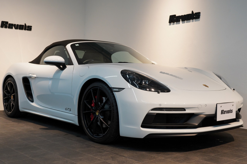 ポルシェ 718 ボクスター GTS 2.5 PDK 延長保証付 キャララホワイトメタリック PDLSティンテッドヘッドライト ロールオーバーバー同色塗装