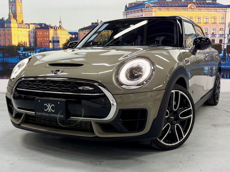 MINI(ミニ) ミニ ミニクラブマン　ジョン・クーパー・ワークス 4WD黒革 マルチディスプレイメーター 純正ナビ バックカメラ ACC ヘッドアップディスプレイ ユニオンジャックテール　ETC パワーシート　フロントシートヒーター　パドルシフト　ドラレコ前後カメラ　フロアマット