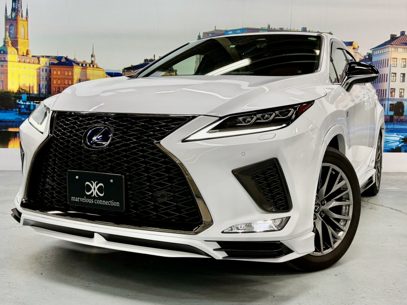 レクサス(US) RX 450h Fスポーツ 4WD　SR/マクレビ/本革/3眼LED/HUD/後期型/禁煙車/スポーツマフラー