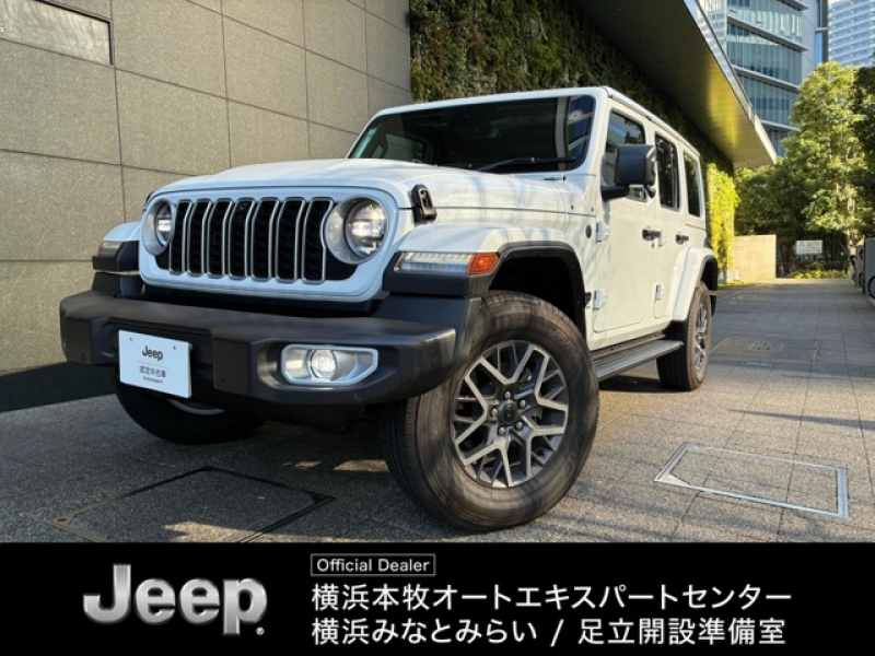 ジープ ラングラー アンリミテッド サハラ パワーサイドステップ 4WD　認定中古車　4WD　ACC　Applecarplay・Androidauto対応　ETC2.0　電動サイドステップ　オールテレインタイヤ　純正ホイール　18インチ　ナビ12.3インチ　パワーシート　シートヒーター　ハンドルヒーター