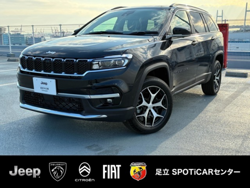 ジープ コマンダー リミテッド　4WD　ACC　登録済未使用車　ディーゼルターボ　CarPlay　AppleMusic　LEDヘッドライト　純正ナビ10.1インチ　ナビ360度カメラ　3列レザーシート　7人乗り  認定中古車
