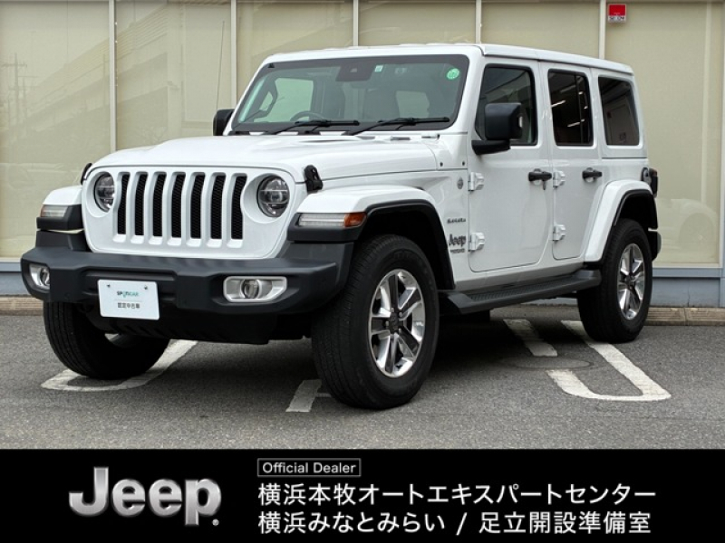 ジープ ラングラー アンリミテッド アンリミテッド サハラ3.6L 4WD  認定中古車　ベージュレザーシート　AppleCarPlay　アダプティブクルーズコントロール　ブラインドスポットモニター　フォグランプ　バックカメラ　フルセグTV　シートヒーター　ステアリングヒーター　ETC2.0