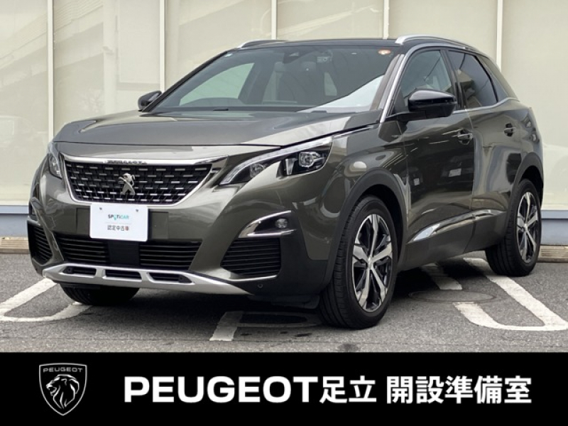 プジョー 3008 GTライン  認定中古車　AppleCarPlay　アクティブクルーズコントロール　純正ナビ地デジTV　ドライブレコーダー　ETC　ハーフレザーシート　ハンズフリーパワーテールゲート　グリップコントロール　18インチアルミホイ-ル