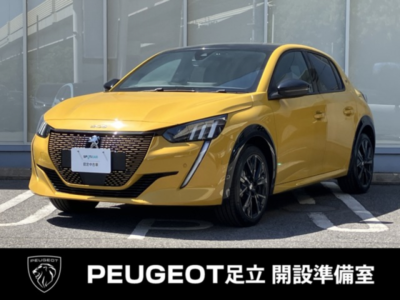プジョー E-208 GT　認定中古車　登録済未使用車　走行40km　アクティブクルーズコントロール　ブラインドスポットモニター　レーンポジショニングアシスト　AppleCarPlay　バックカメラ　LEDヘッドライト