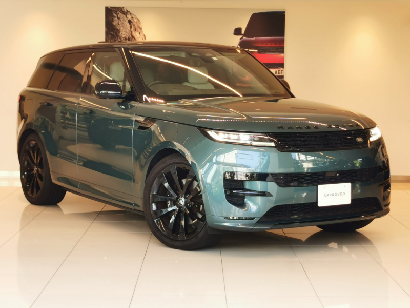 ランドローバー レンジローバーSPORT ファーストエディション 3.0L P400 AWD 1オーナー 白革シート サンルーフ 全席シートヒーター＆クーラー、フロントシートマッサージ 電動サイドステップ MERIDIAN™サウンド ヘッドアップディスプレイ 23インチアルミホイール フロントセンターコンソール急速クーラーボックス