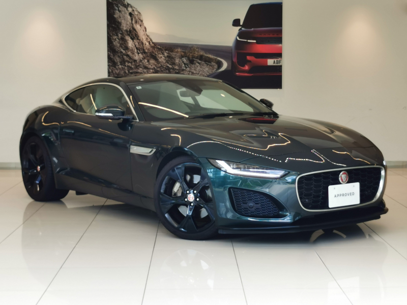 ジャガー Fタイプ クーペ 2.0L P300 白ハーフレザーシート サンルーフ シートヒーター MERIDIANサウンド 20インチアルミホイール インタラクティブドライバーディスプレイ クルーズコントロール おアワーテールゲート パドルシフト LEDヘッドライト アクティブエキゾースト